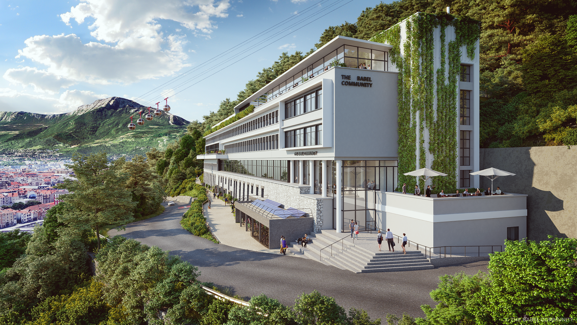 Résidence hybride Grenoble Bastille projet hybride