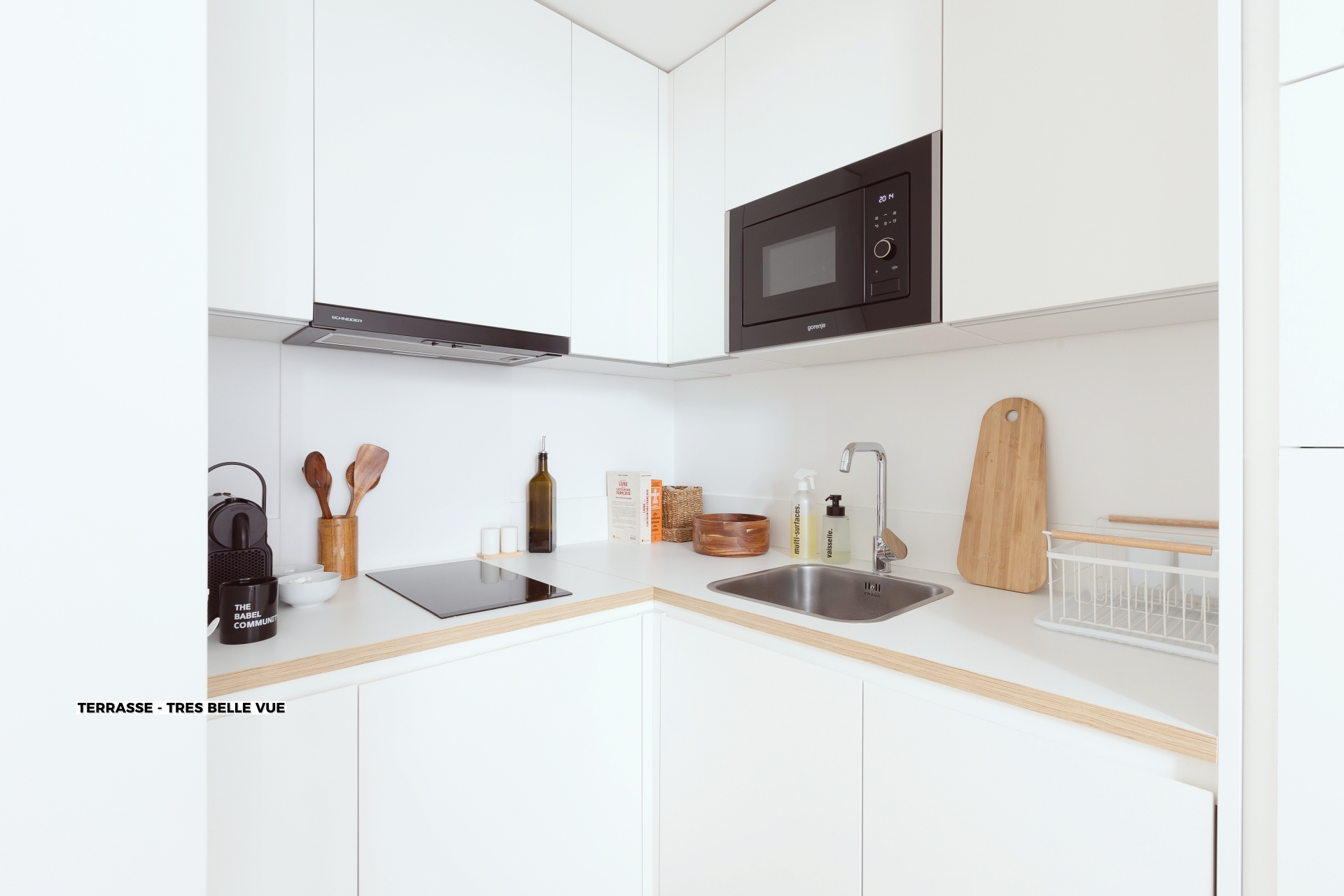 T2 Terrace Very nice view Vieux Port Marseille - Coliving Apartment Tailor-made kitchen