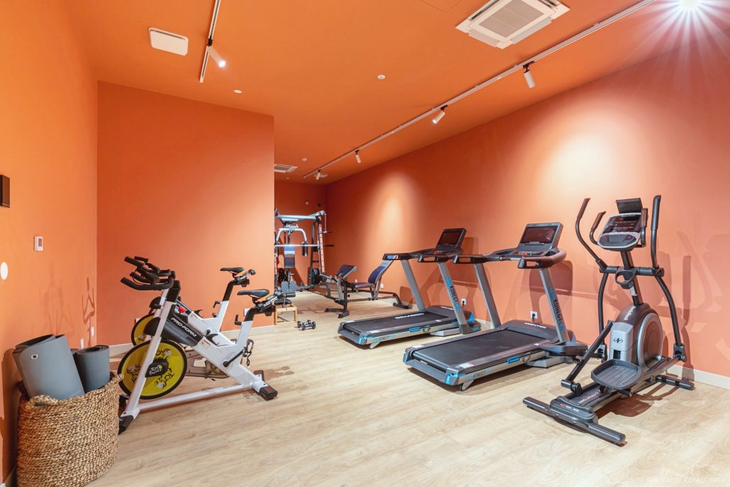 Salle de sport équipée dans la résidence à Grenoble Bastille