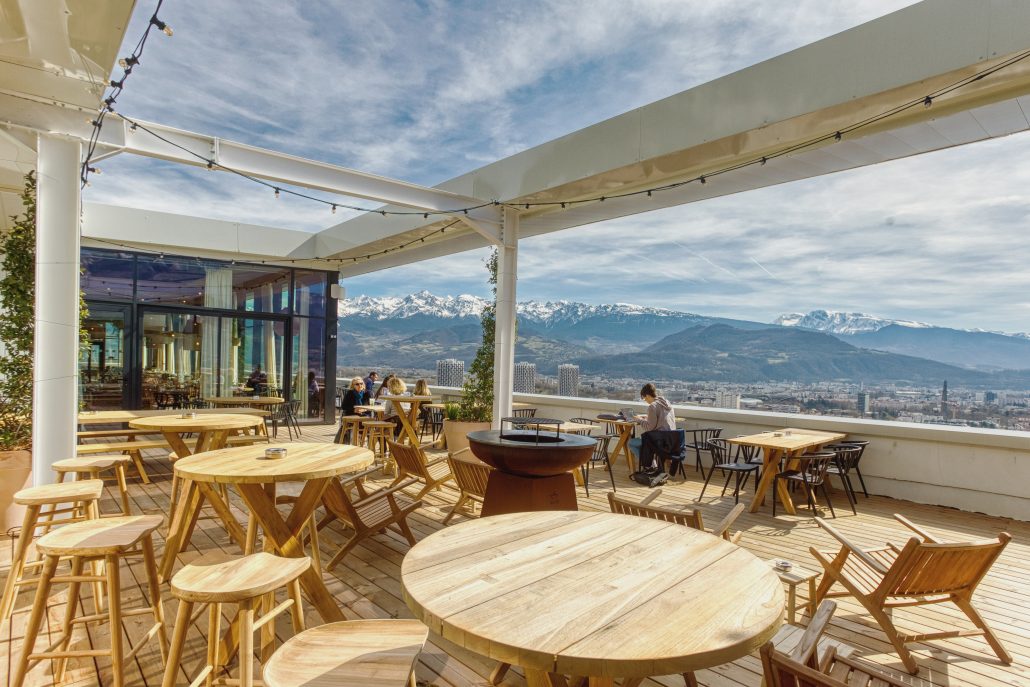 Restaurant CIEL en rooftop à Grenoble Bastille
