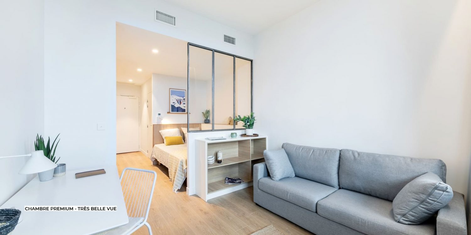 Chambre Premium avec une très belle vue en colocation à Grenoble