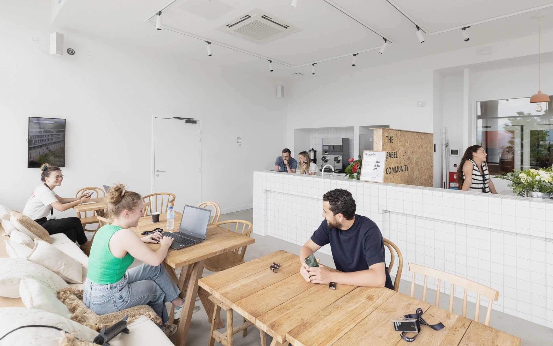 Common space at Grenoble Bastille