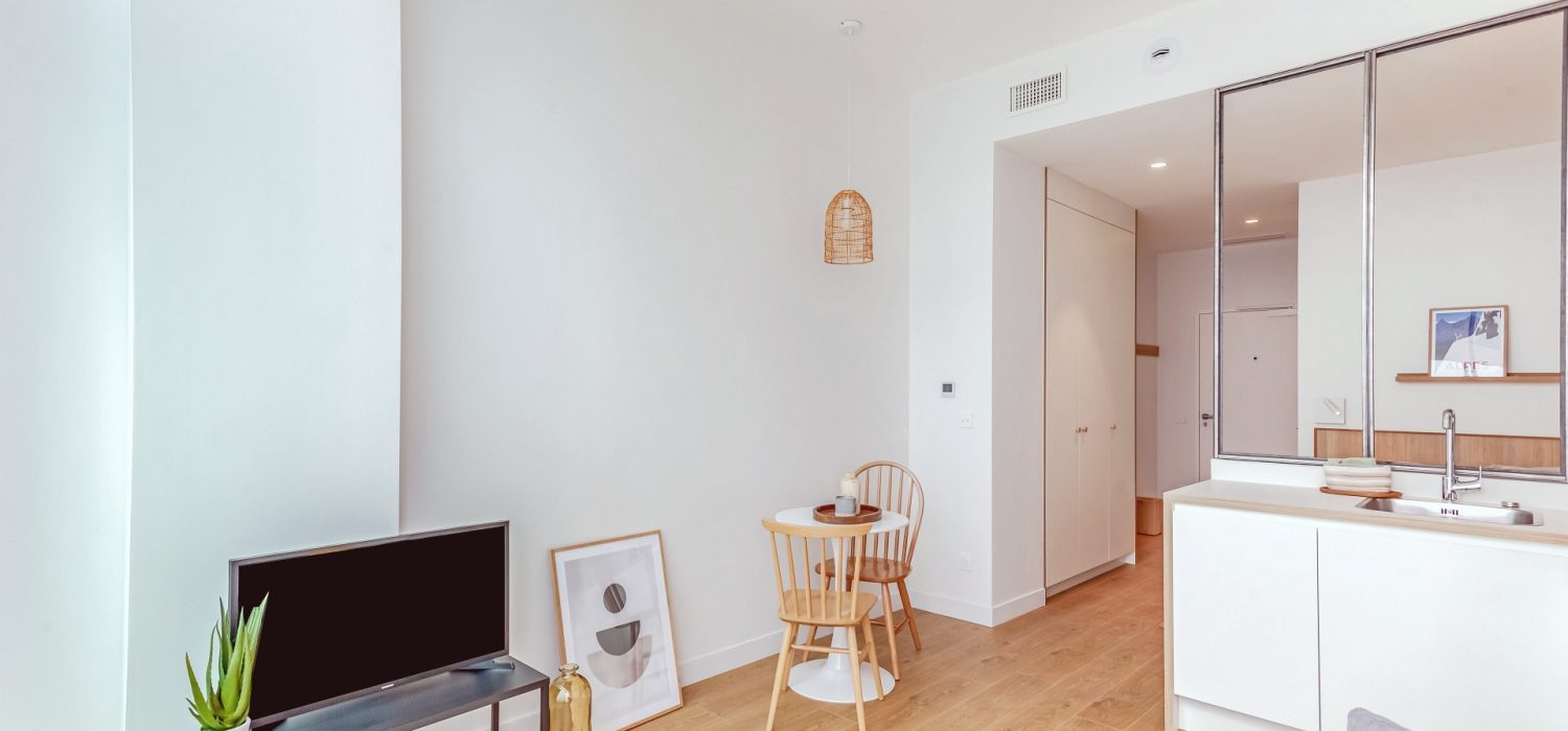 T1 lumineux en coliving individuel à Grenoble