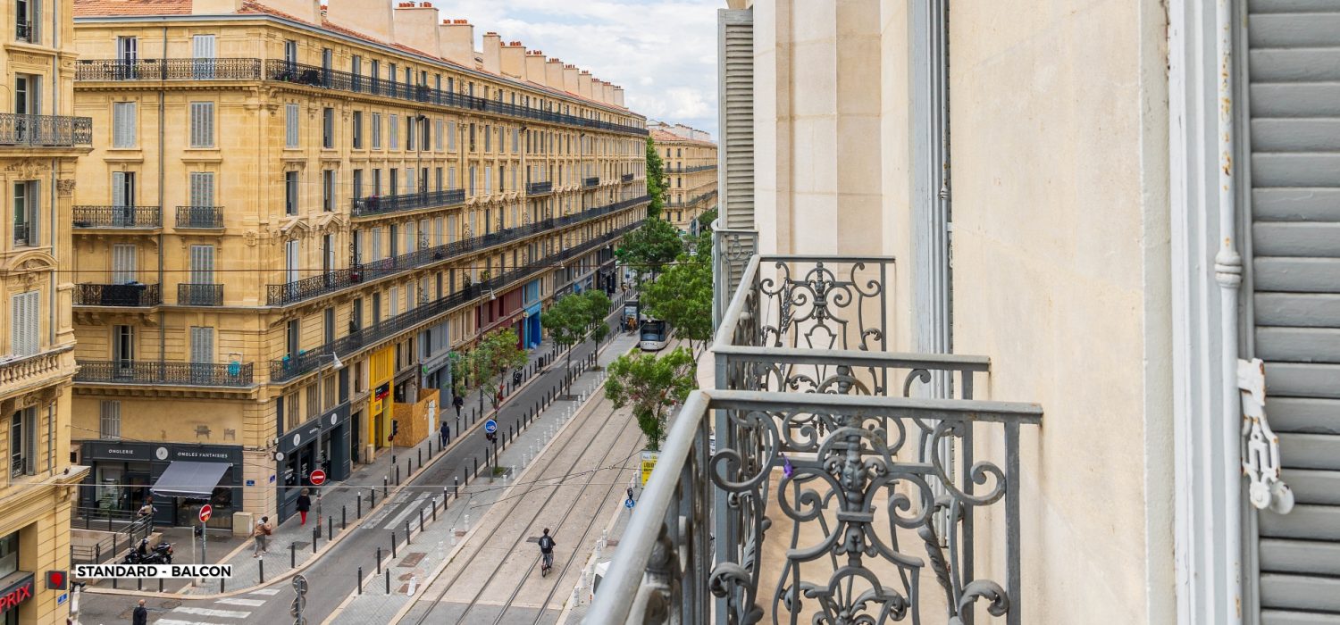 Résidence Marseille République - Coliving Appartement meublé - 409 Suite Standard Balcon (1)