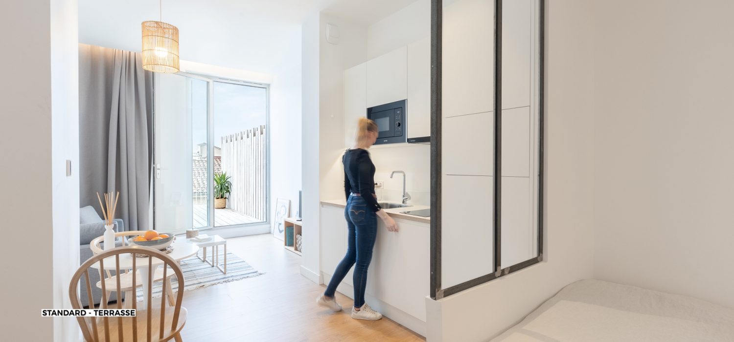 Résidence Marseille Vieux-Port - Coliving Appartement meublé - Suite standard Terrasse 501 (1)
