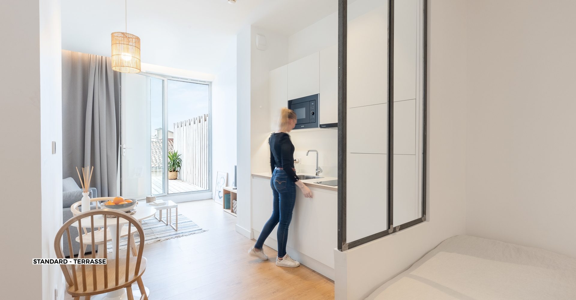 Résidence Marseille Vieux-Port - Coliving Appartement meublé - Suite standard Terrasse 501 (1)