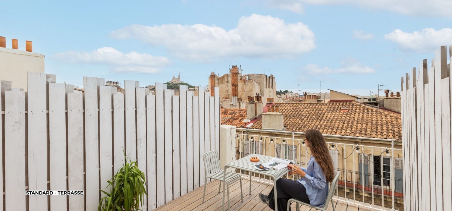 Résidence Marseille Vieux-Port - Coliving Appartement meublé - Suite standard terrasse 504 (2)