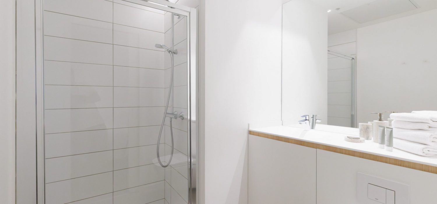 Salle de bain nouvelle mise en place coliving pour suite grande suite studio (2)