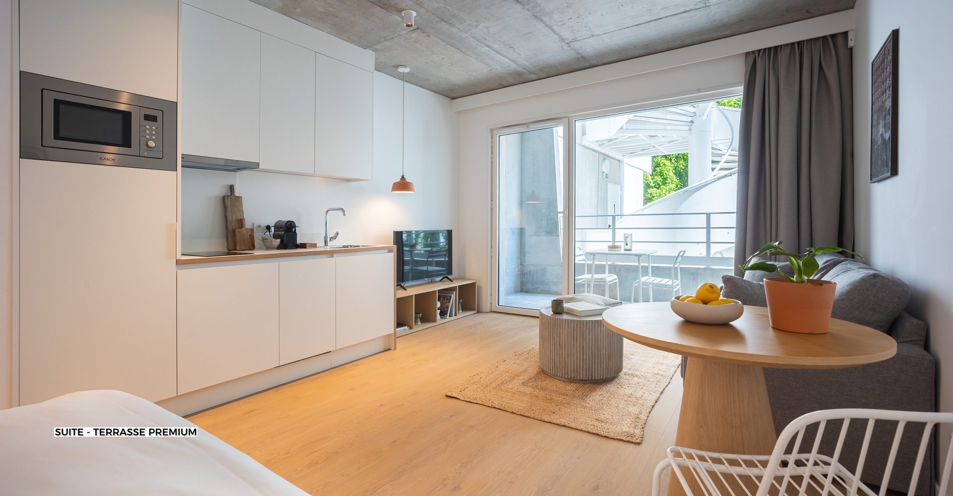 Suite Terrasse Premium PMR - Résidence Lille Les Prés - Coliving Appartement meublé - 1011 Suite PMR - Terrasse (2)