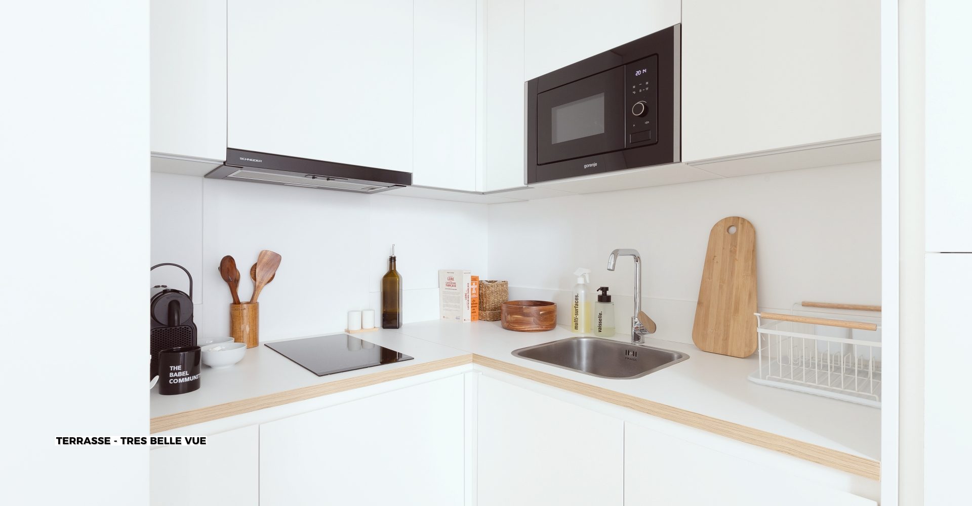 T2 Terrasse Très belle vue Vieux Port Marseille - Coliving Appartement Cuisine sur-mesure