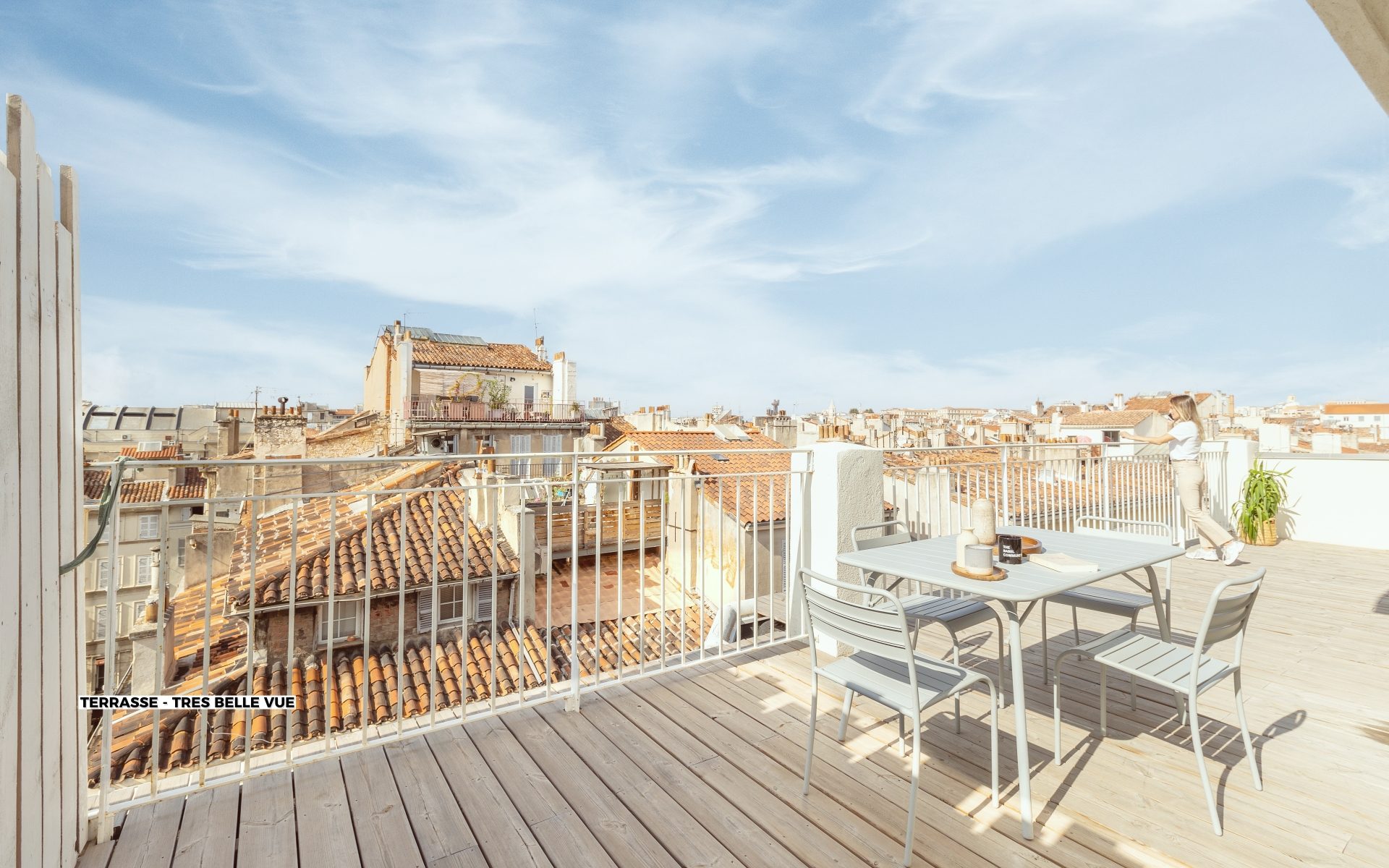 T2 Terrace Very nice view Vieux Port Marseille - Coliving Apartment