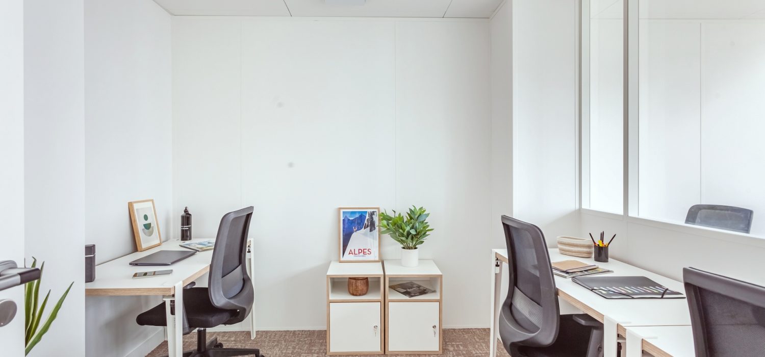Espace coworking aménagé à Grenoble Bastille